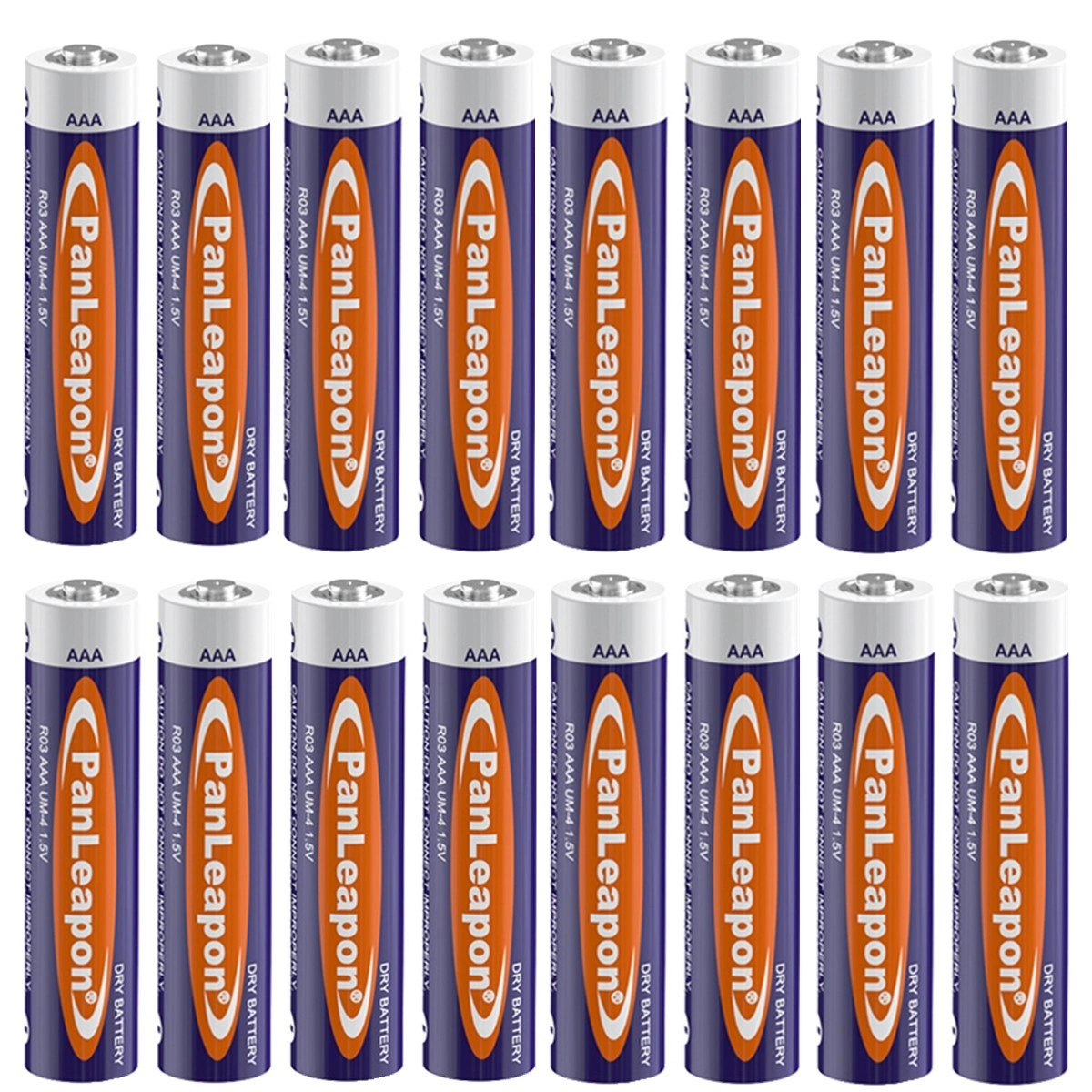 16 Pack AAA Batteries 1.5V Carbon Zinc, Power Cells for Household Appliances & Small Devices