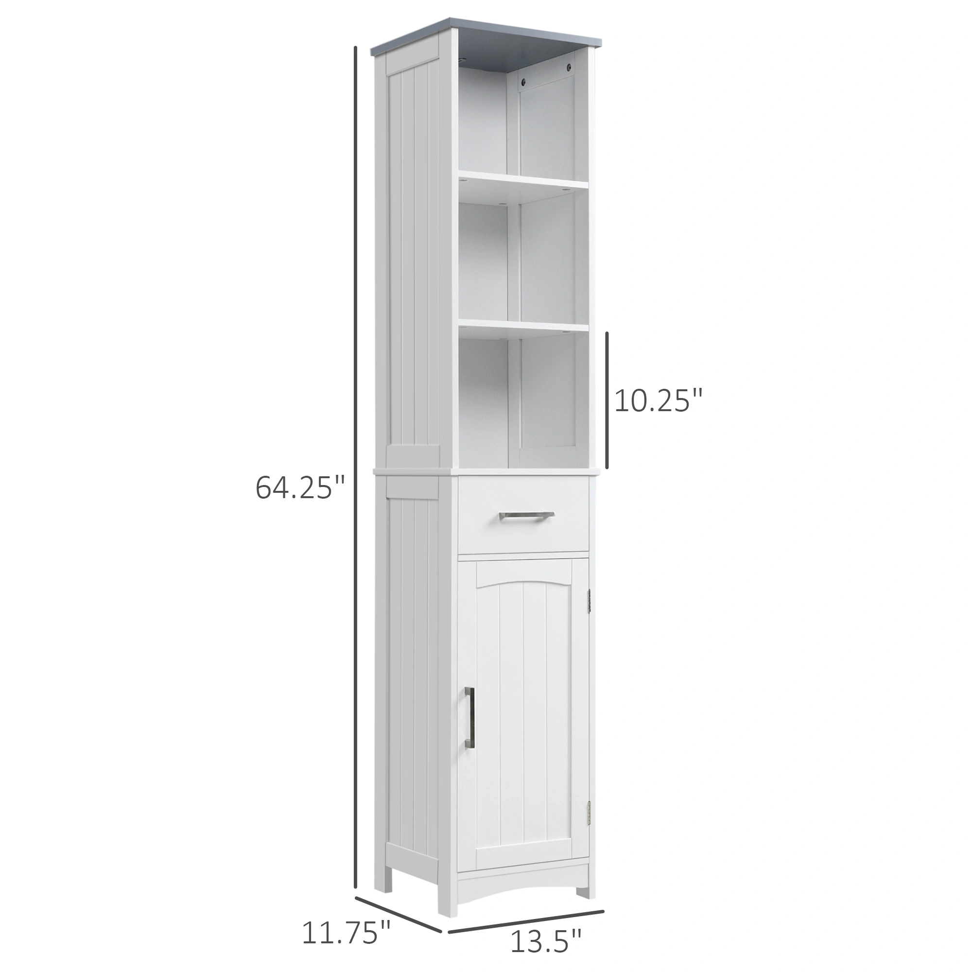 Wall Mounted Bathroom Cabinet with Mirror, Rust-Resistant Metal Storage Organizer for Toiletries & Essentials view 2