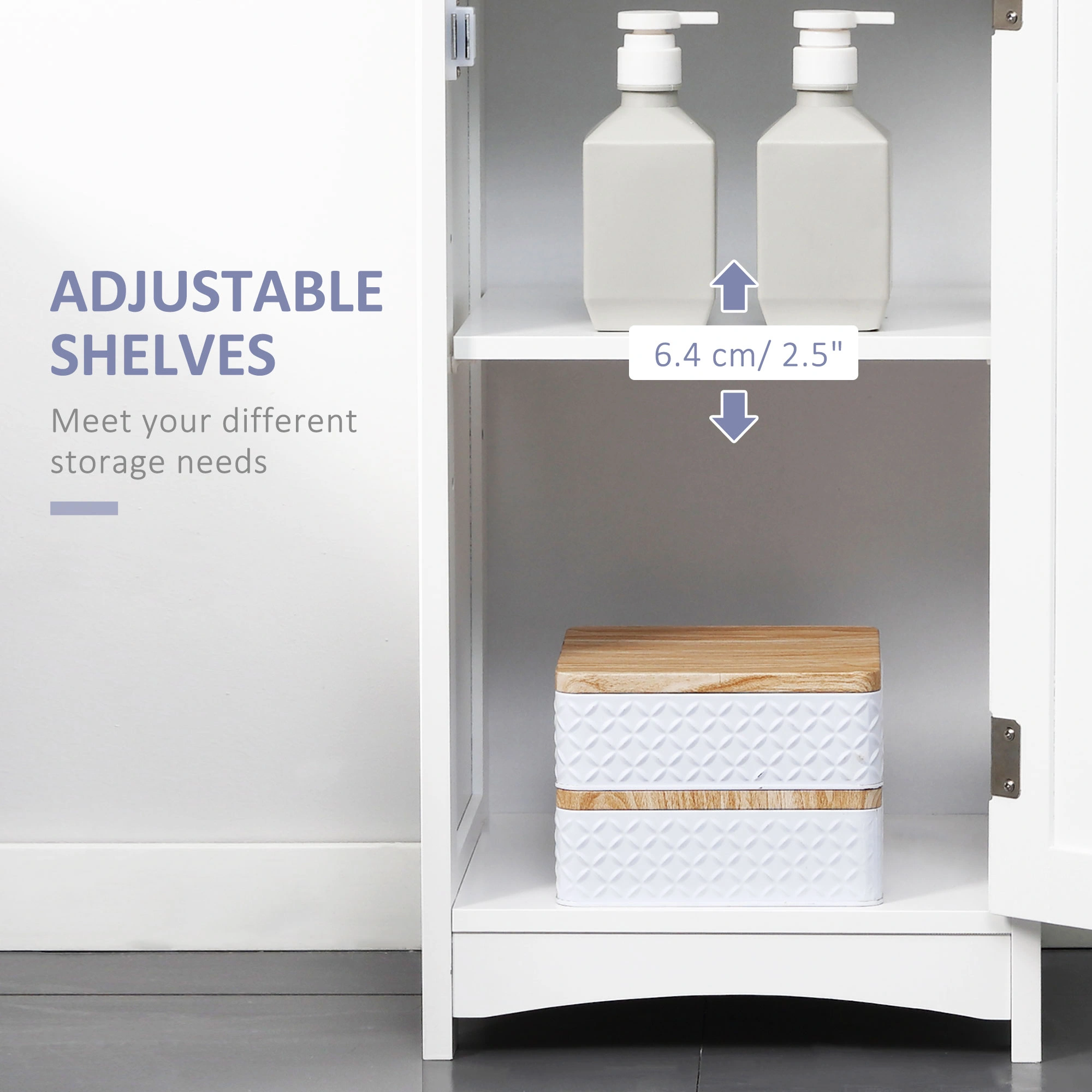 Wall Mounted Bathroom Cabinet with Mirror, Rust-Resistant Metal Storage Organizer for Toiletries & Essentials view 4