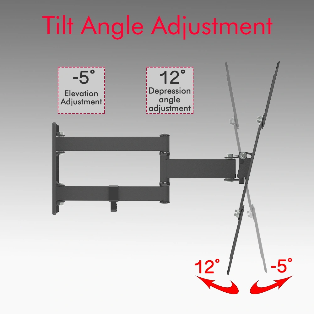 TMX400A 26-55" Adjustable Tilting TV Wall Mount Bracket w/Spirit Level Rotatable view 4