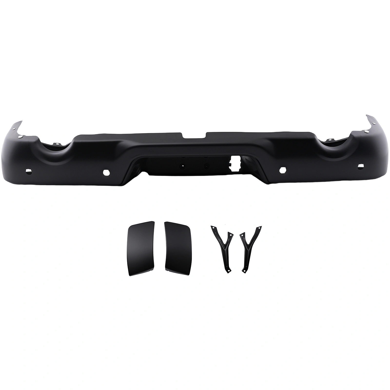 Rear Bumper Assembly fits fit for RAM 1500 2009-2018 Black Steel Screw-On Bolt-On view 6