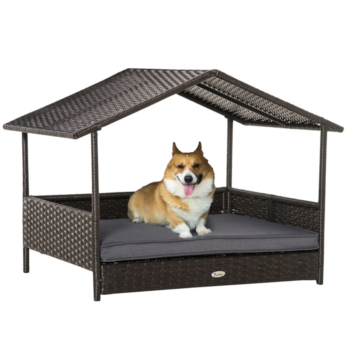 Rattan Dog Bed House Pet Sofa