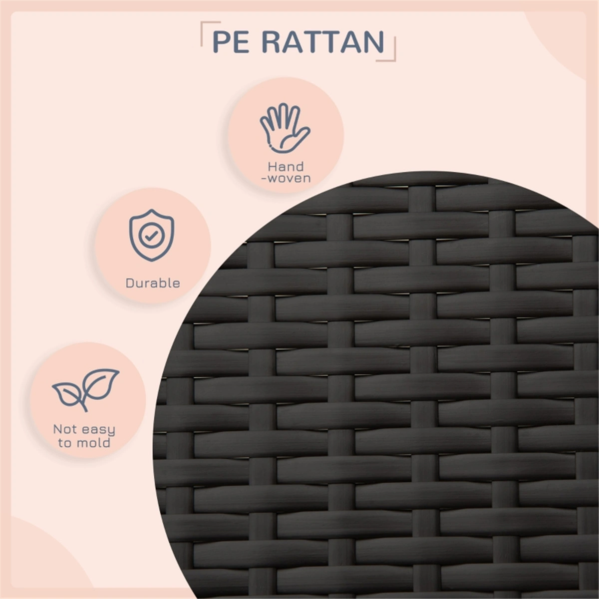 Rattan Dog Bed House Pet Sofa view 5