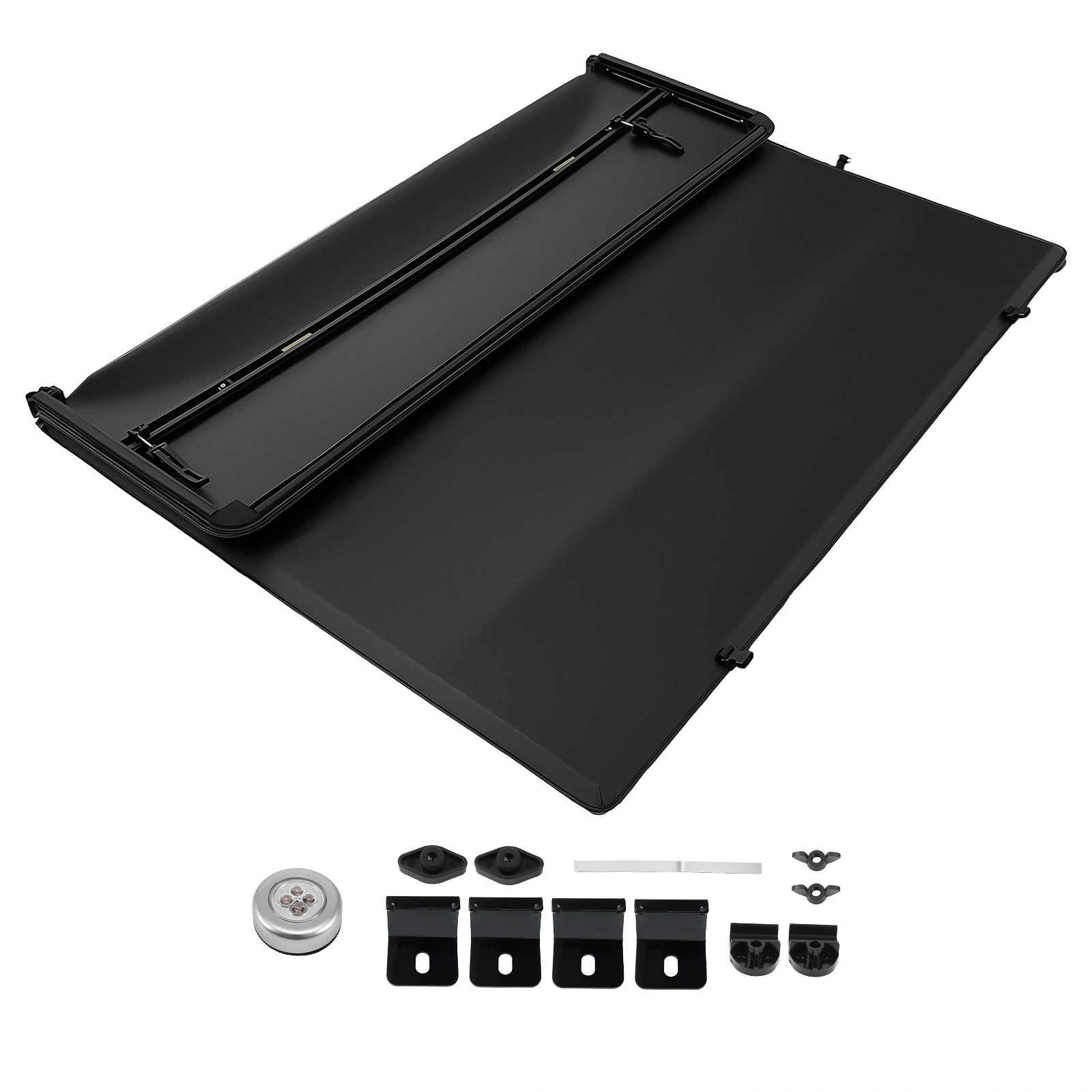 5 Ft Tri-Fold Tonneau Cover fit for Honda Ridgeline 2017 2018 19 2020 21 22 23 26 view 6