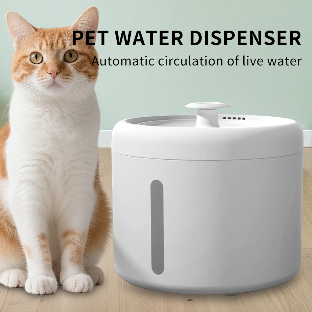006 circular pet water dispenser, silent circulating water, filtered clean, large capacity, no leakage, allowing cats and dogs to drink with peace of mind