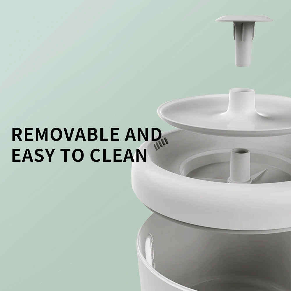 006 circular pet water dispenser, silent circulating water, filtered clean, large capacity, no leakage, allowing cats and dogs to drink with peace of mind view 2