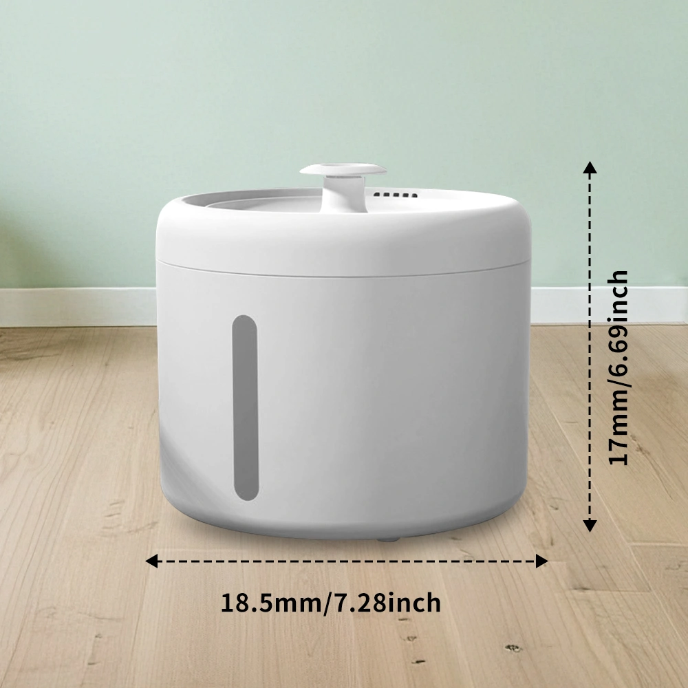 006 circular pet water dispenser, silent circulating water, filtered clean, large capacity, no leakage, allowing cats and dogs to drink with peace of mind view 5