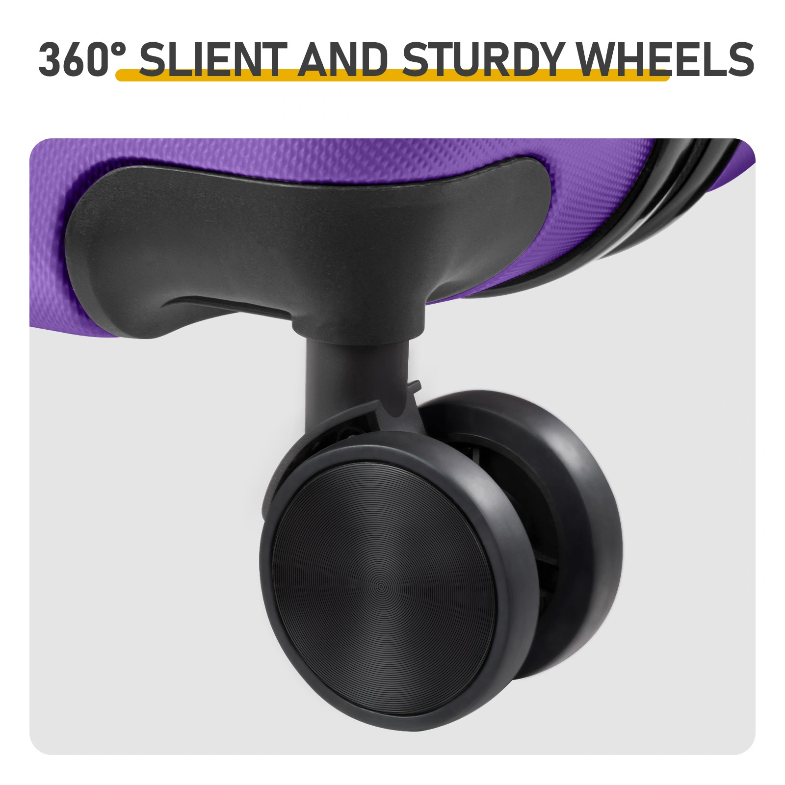 ABS Trolley Case 20in 24in 28in 3PCS Suitcase Set Vertical Striped Frosted Case Suitcase Purple view 7