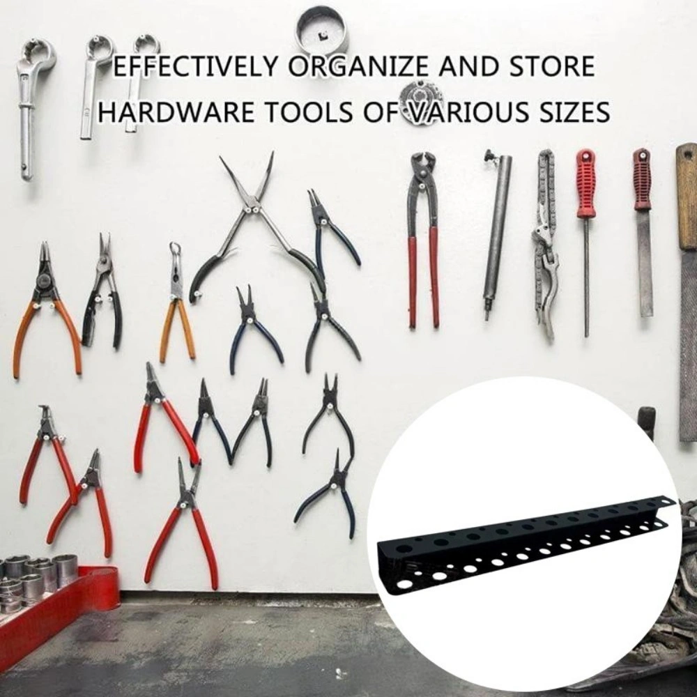 Wall Mounted Screwdriver Holder Pliers Organizer Rack, Heavy Duty Garage Tool Storage Rack view 3