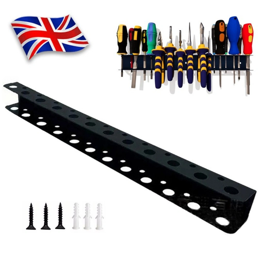 Wall Mounted Screwdriver Holder Pliers Organizer Rack, Heavy Duty Garage Tool Storage Rack view 4