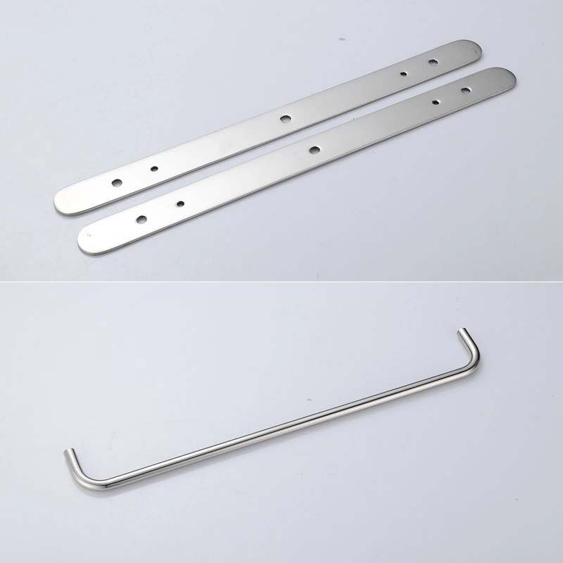 304 Stainless Steel Hand Polishing Finished Three Towel Bars Towel Rack Wall Mounted Multilayer Bathroom Accessories 17.72 inch bars KJWY003YIN-45CM view 2