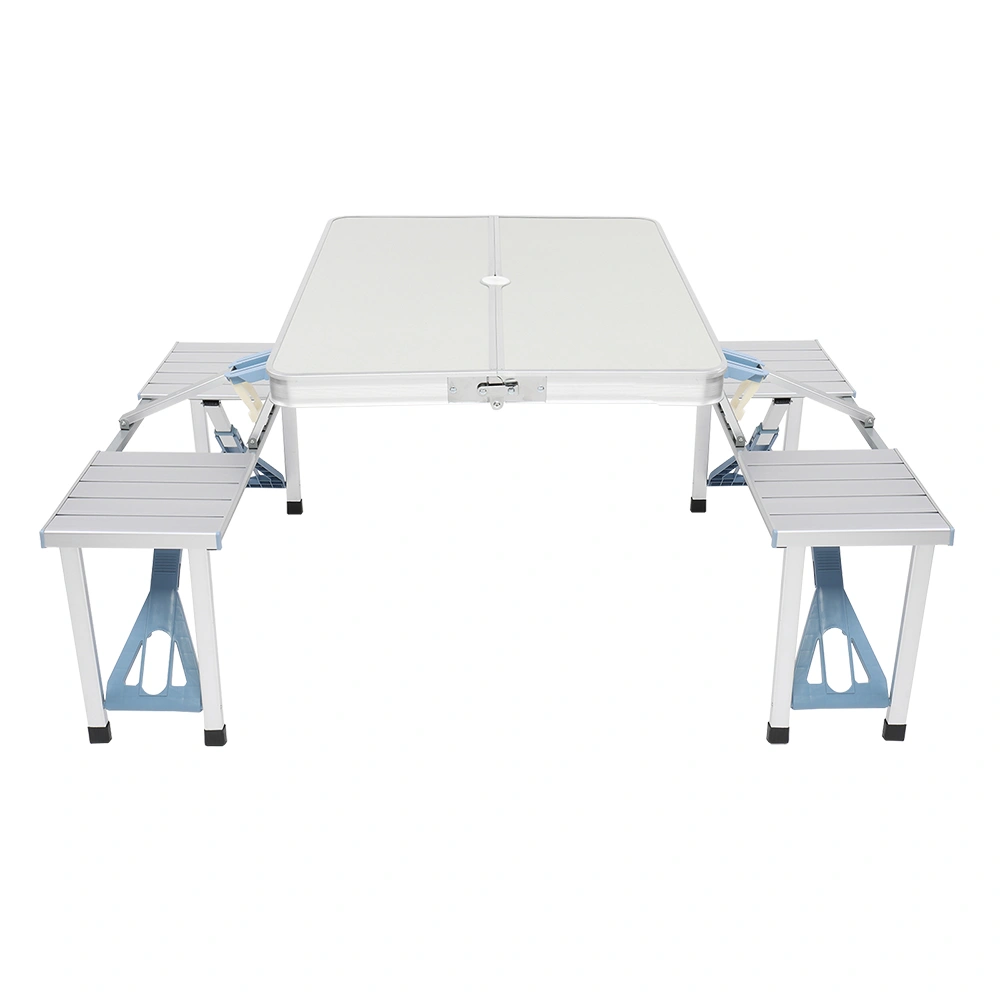 One Piece Folding Table and Chair Aluminum Alloy view 2