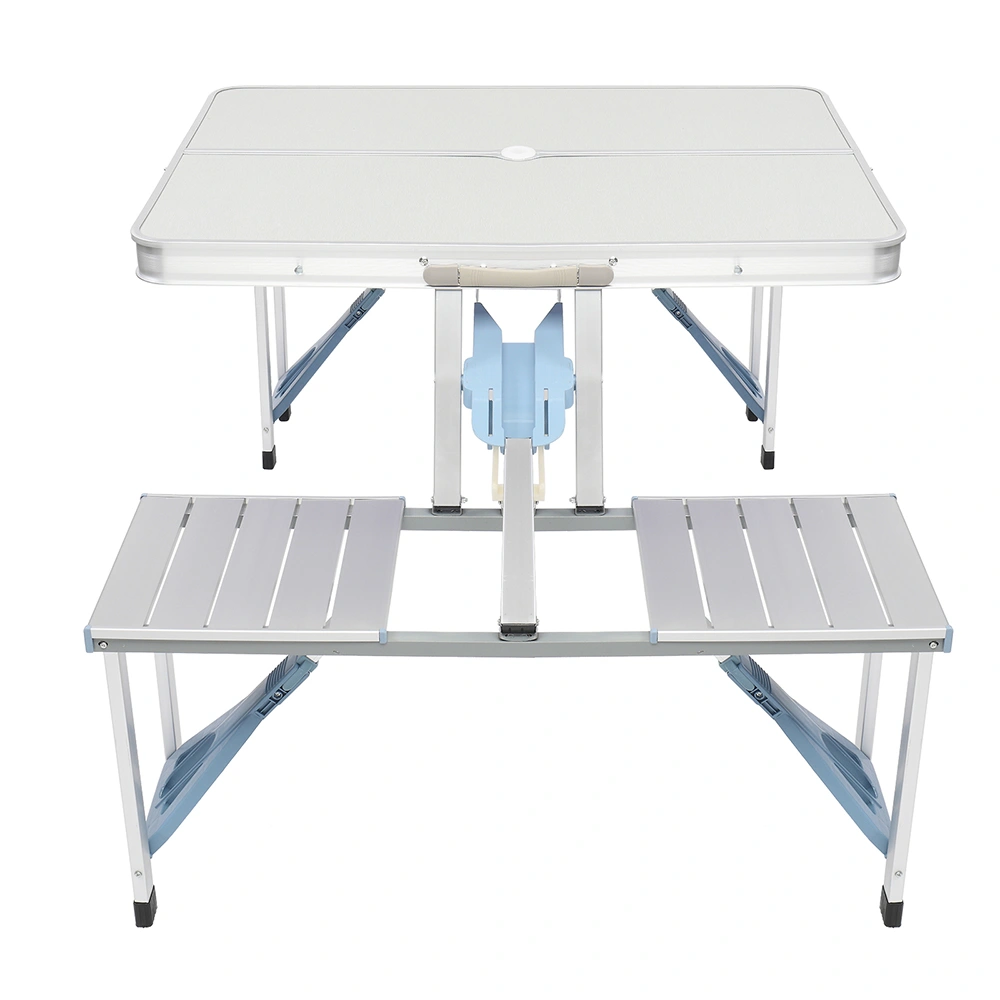 One Piece Folding Table and Chair Aluminum Alloy view 4
