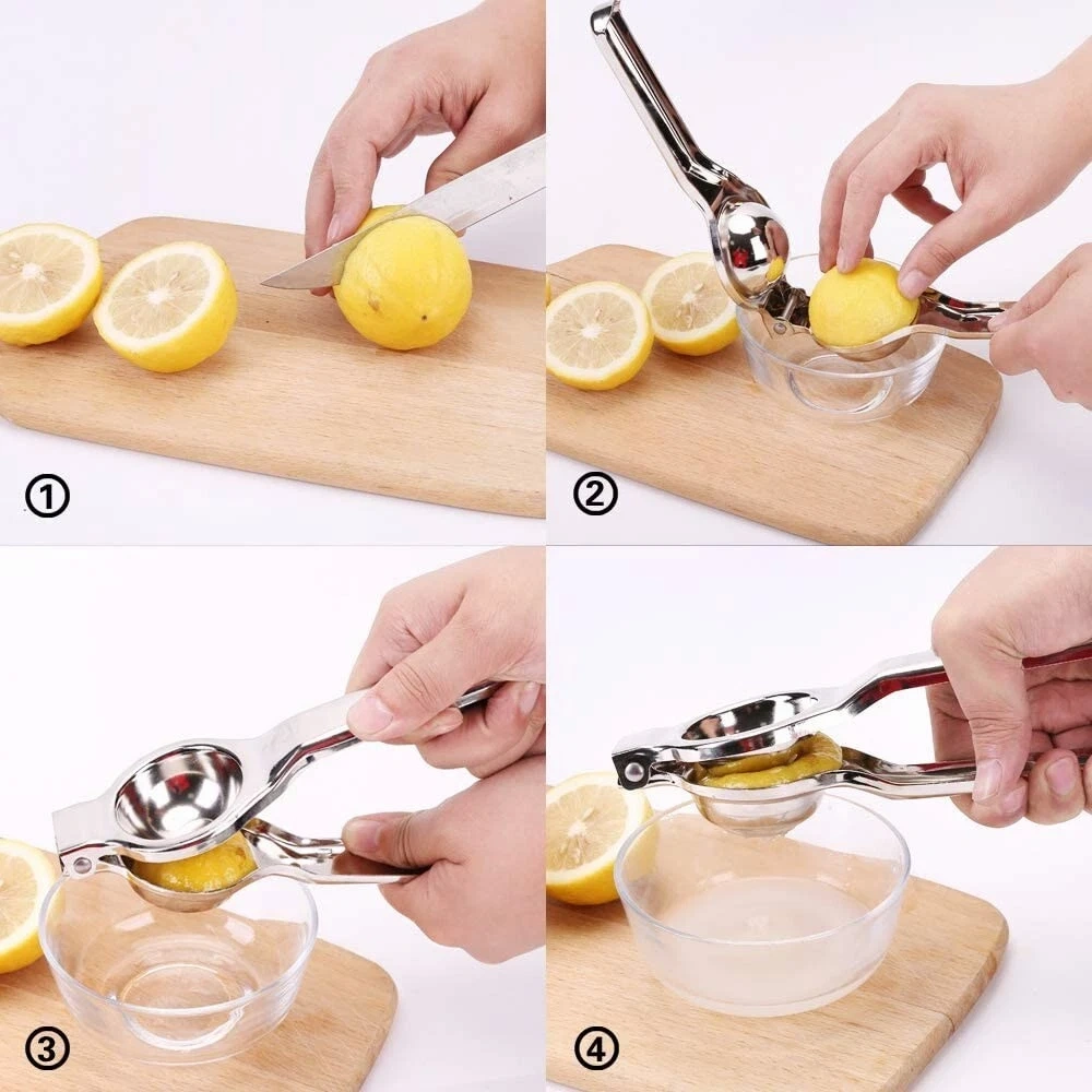 2x Portable Manual Lemon Orange Juicer - Home Citrus Fruit Squeezer Press view 5