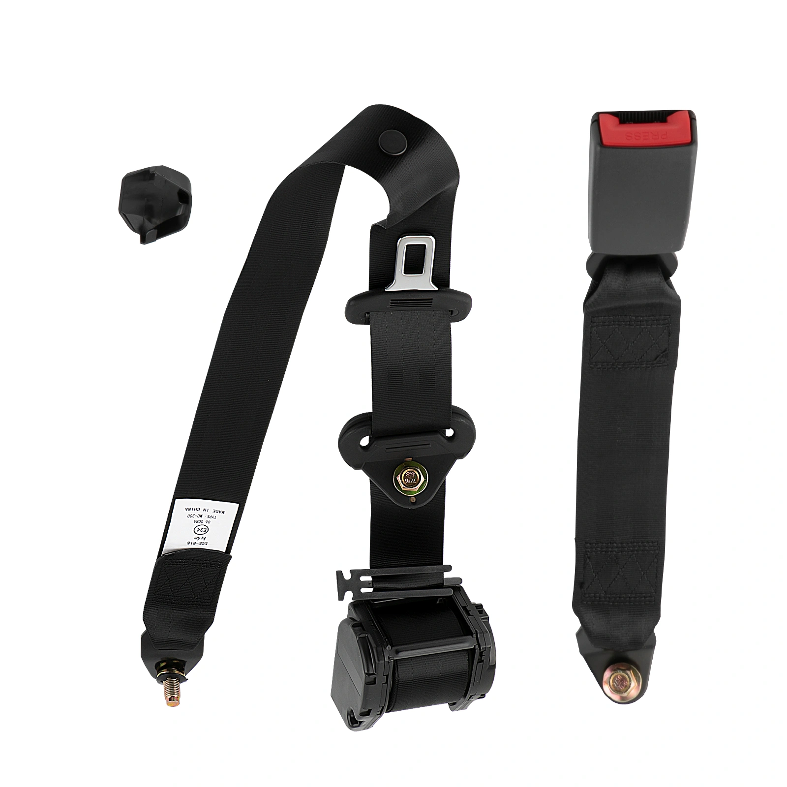 Retractable Adjustable 3-Point Seat Belt Universal Shoulder Safety Belt for Car SUV Truck