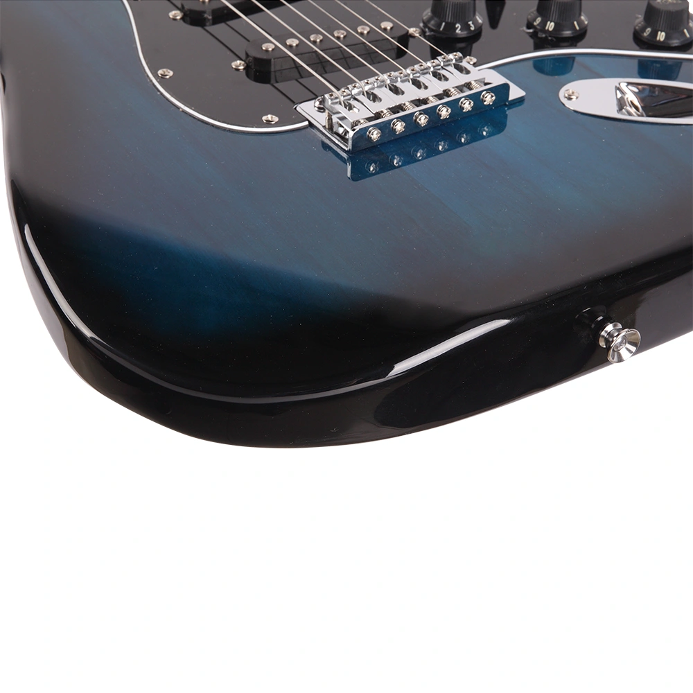 GST Stylish Electric Guitar Kit with Black Pickguard Dark Blue view 12