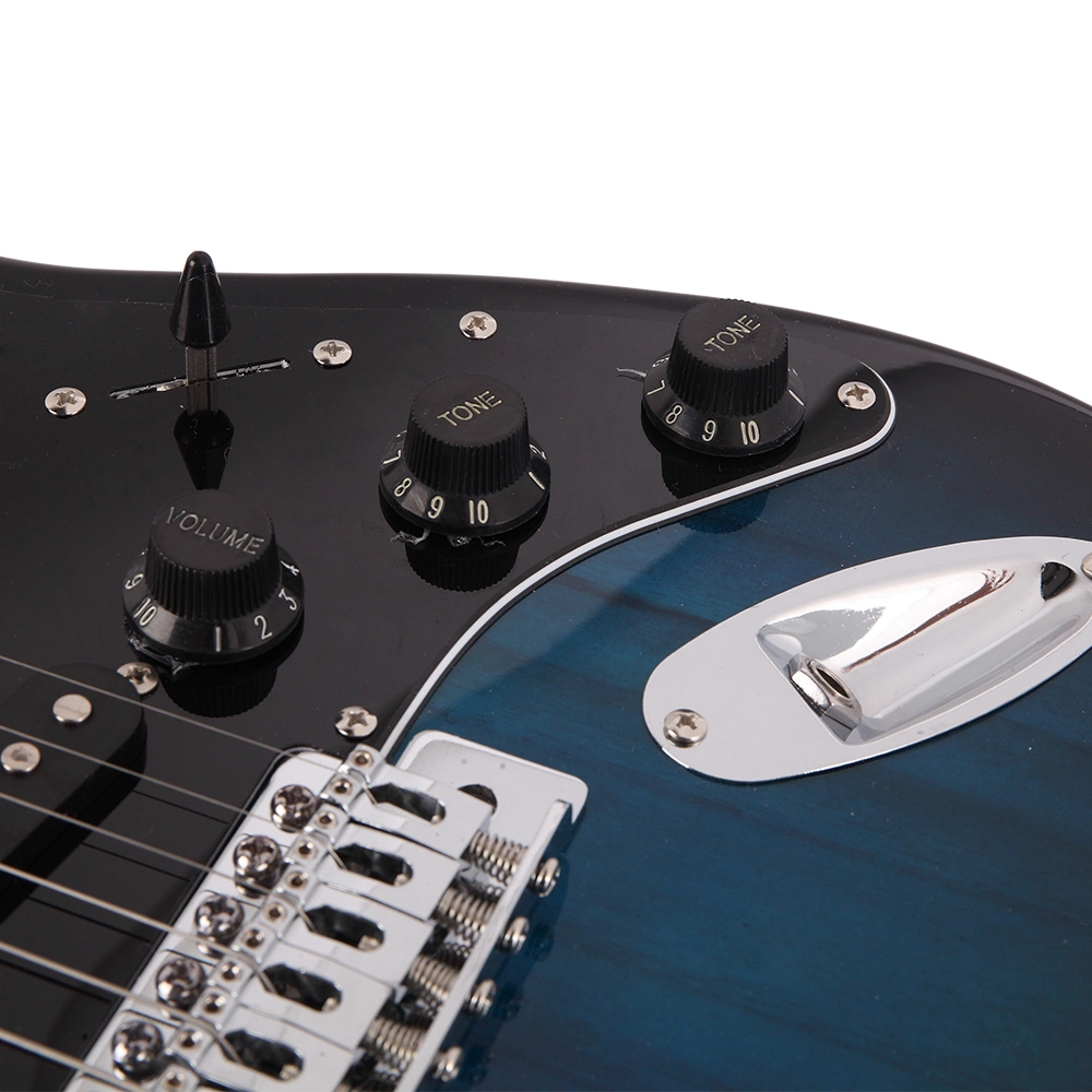 GST Stylish Electric Guitar Kit with Black Pickguard Dark Blue view 15