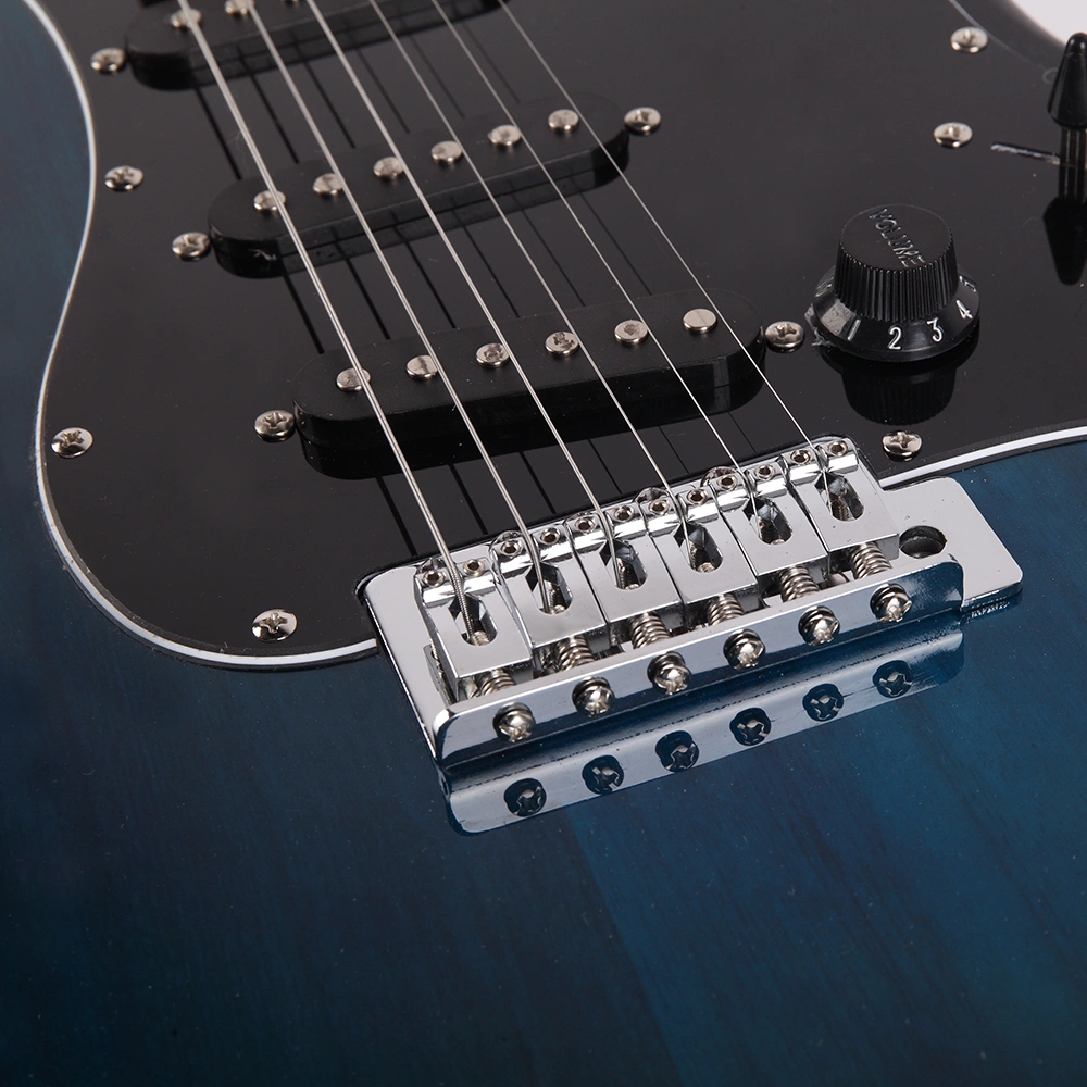 GST Stylish Electric Guitar Kit with Black Pickguard Dark Blue view 8