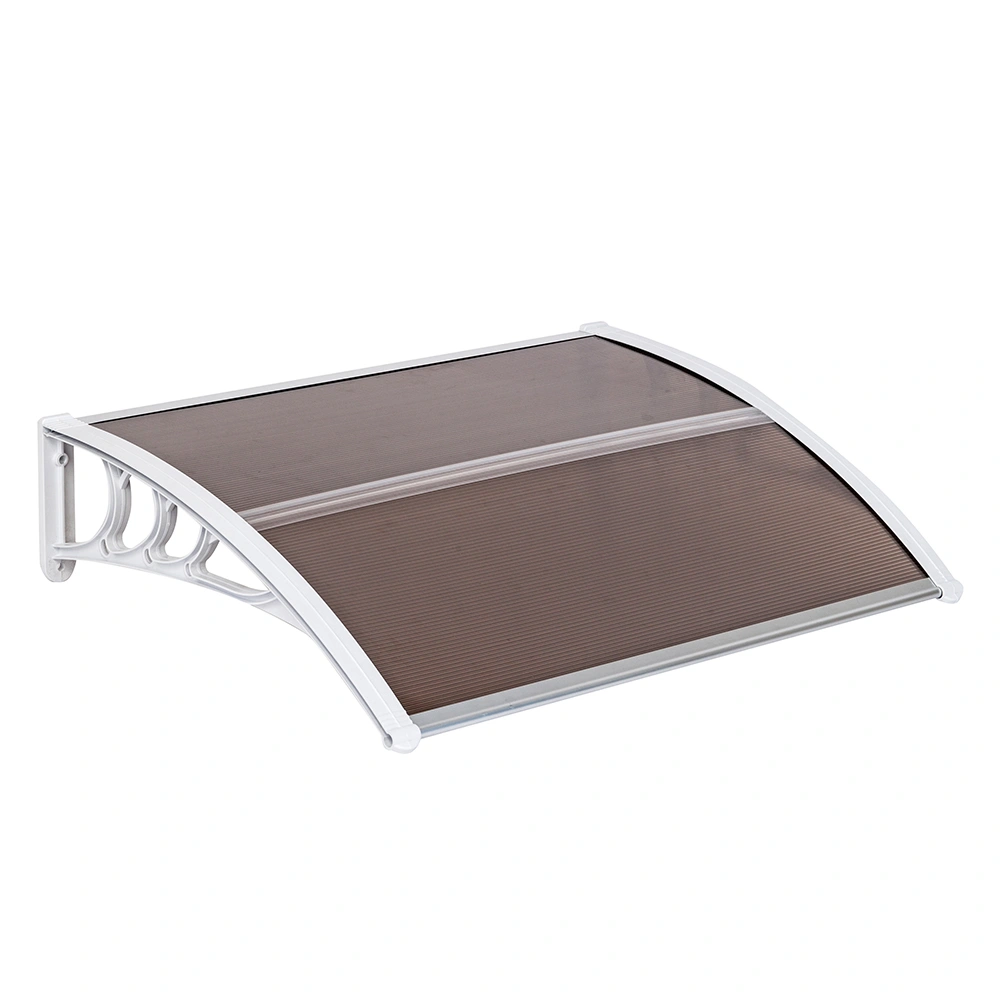 HT-100 x 80 Household Application Door & Window Rain Cover Eaves Brown Board & White Holder view 10