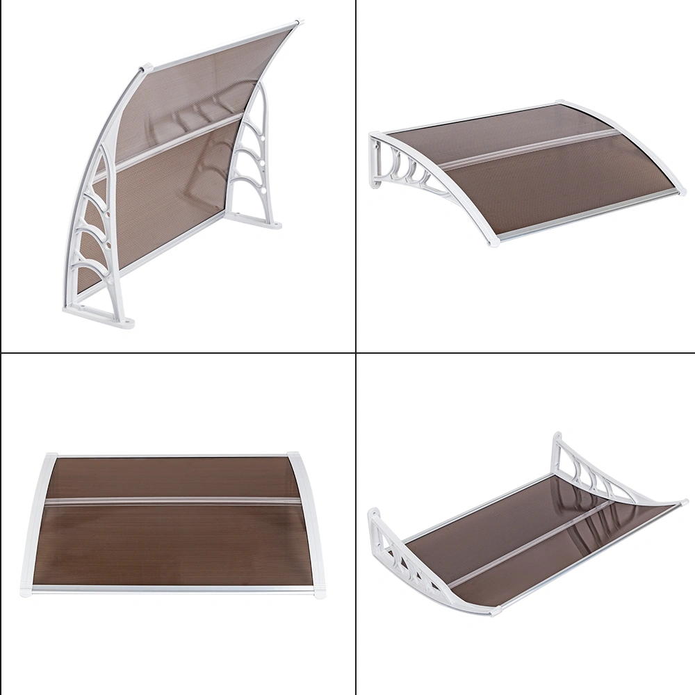 HT-100 x 80 Household Application Door & Window Rain Cover Eaves Brown Board & White Holder view 14
