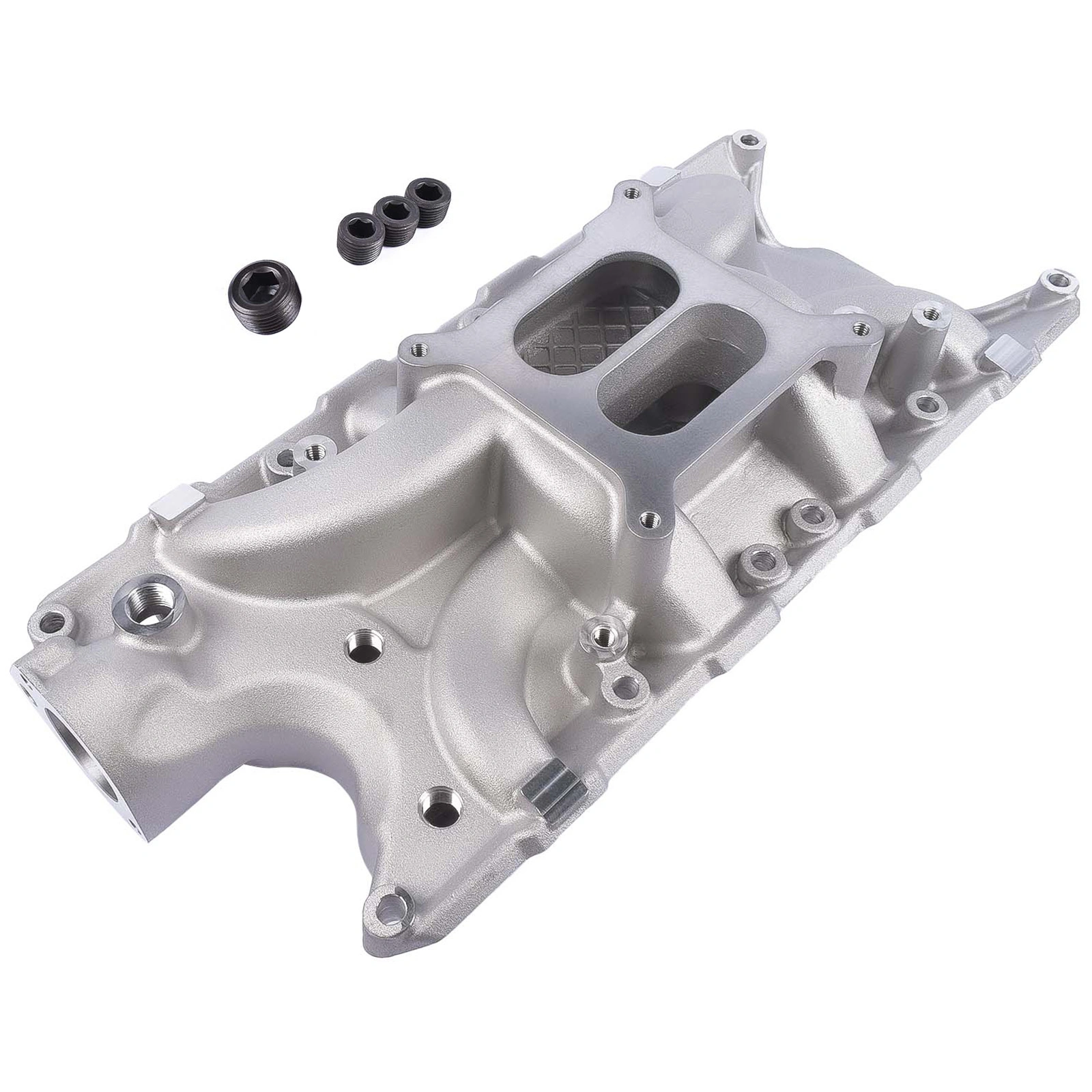 Aluminum Dual Plane Style Intake Manifold for Ford Small Block Windsor SBF V8 289 302 5.0L 8124 DM-3212 view 2