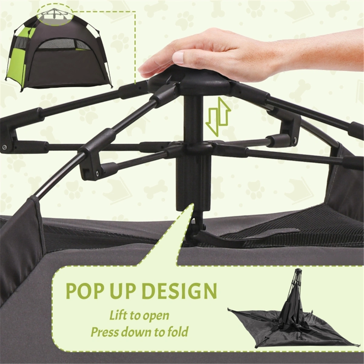 Pop Up Dog Tent / Pet Camping Tent ( Amazon Shipping)(Prohibited by WalMart) view 5