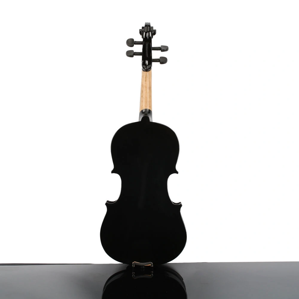 New 3/4 Acoustic Violin Case Bow Rosin Black view 4