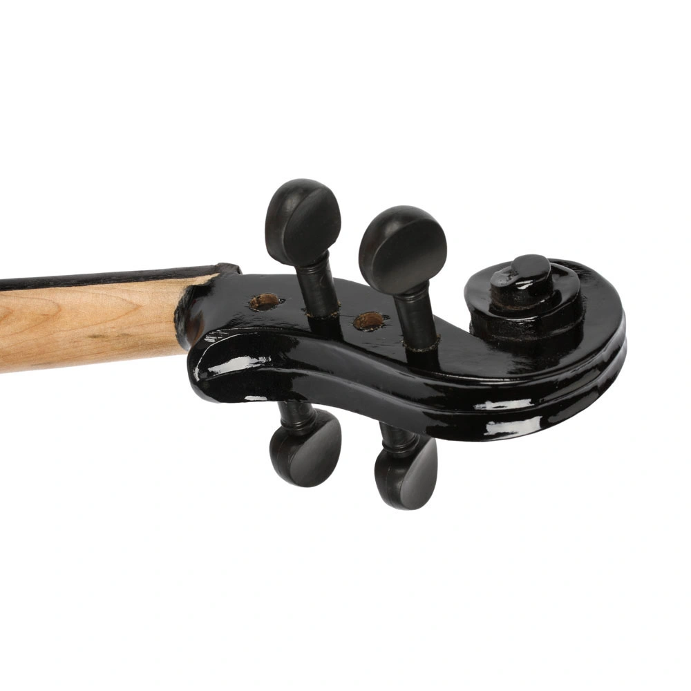 New 3/4 Acoustic Violin Case Bow Rosin Black view 8