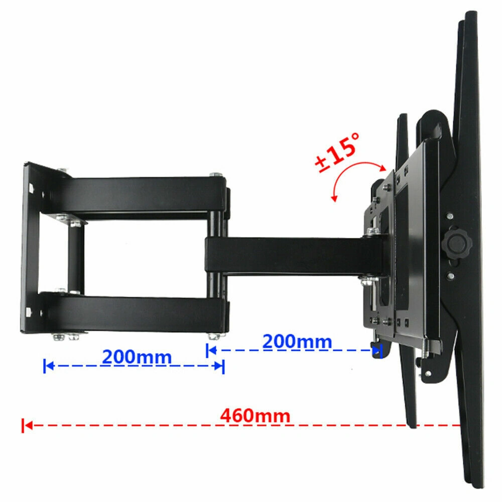 Full Motion TV Wall Mount Bracket for Samsung LG Toshiba 32-80 Inch Tilt Swivel view 5