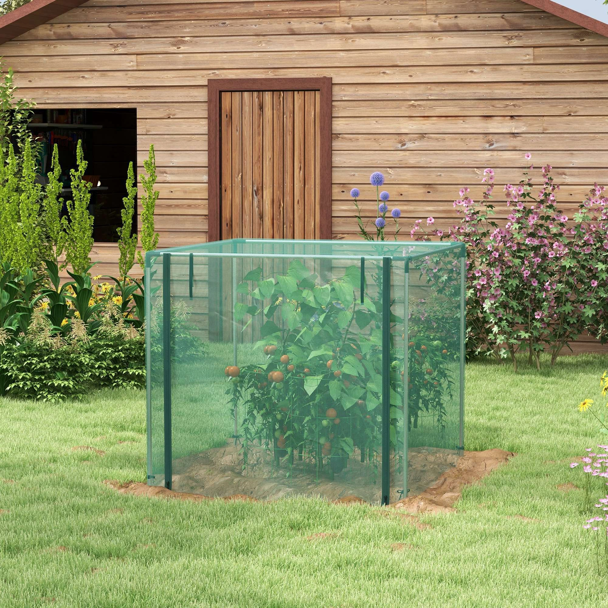 Plant Protection Tent - Compact Mini Greenhouse Cover, Portable Cold Frame Row Cover for Seed Starting Season Extension Gardening