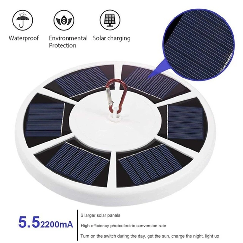 42 LED Solar Flagpole Light Garden Umbrella Light Outdoor Waterproof Landscape Street Flag Pole Lamp For Tent Camping(TK Temu Self Collection) view 2