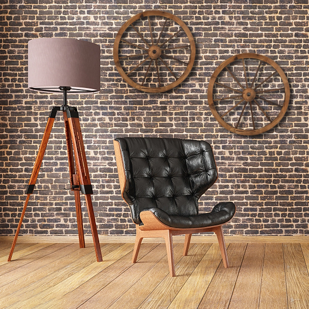 2pcs 30-Inch Old Western Style Garden Art Wall Decor Wooden Wagon Wheel Brown view 13