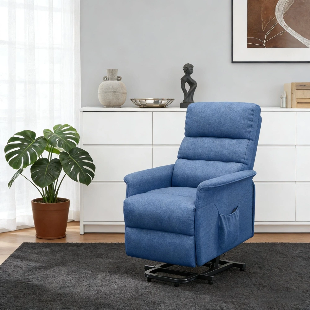 Riser Recliner Chair with USB Charging Port, Power Lift Recliner for Elderly, Large Capacity Cushion, Removable Armrests, Home Living Room Sofa