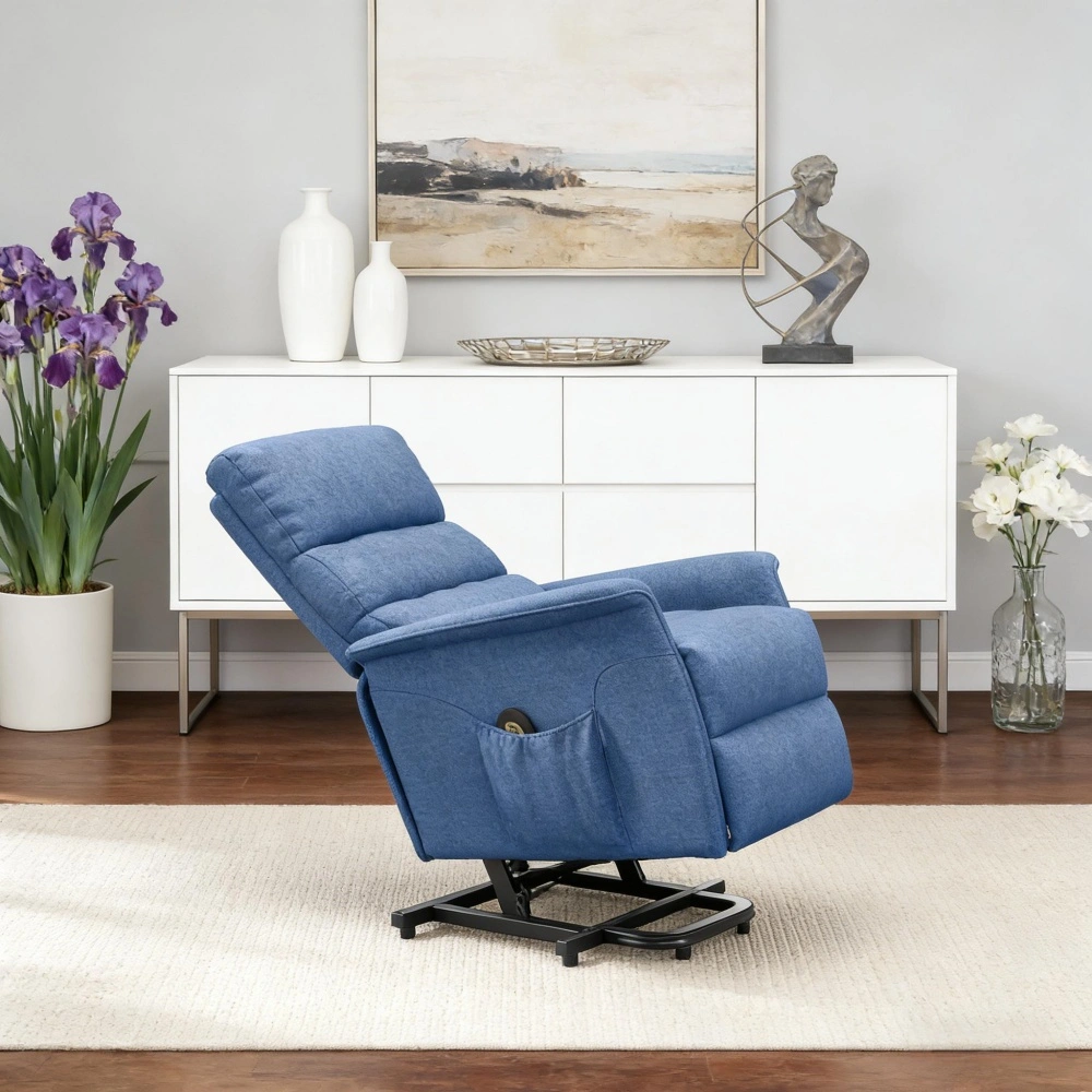 Riser Recliner Chair with USB Charging Port, Power Lift Recliner for Elderly, Large Capacity Cushion, Removable Armrests, Home Living Room Sofa view 5