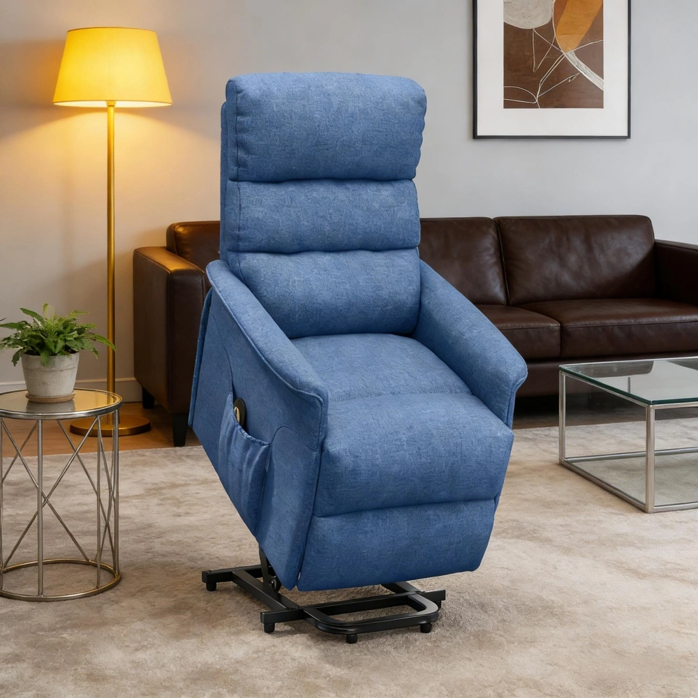 Riser Recliner Chair with USB Charging Port, Power Lift Recliner for Elderly, Large Capacity Cushion, Removable Armrests, Home Living Room Sofa view 7