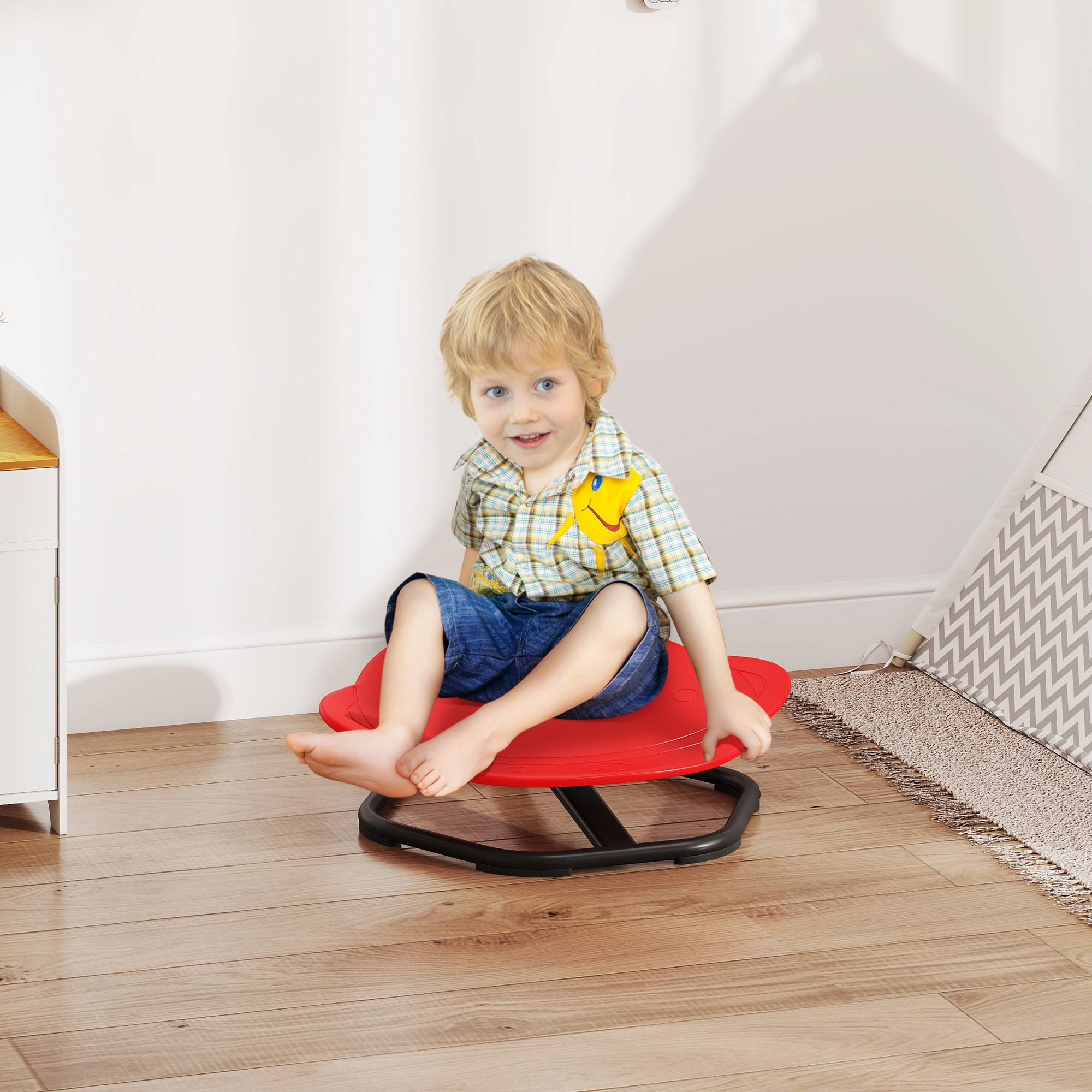 Sensory Spinning Chair - Indoor Outdoor Fidget Throne Rotating Spin Chair for Kids & Adults