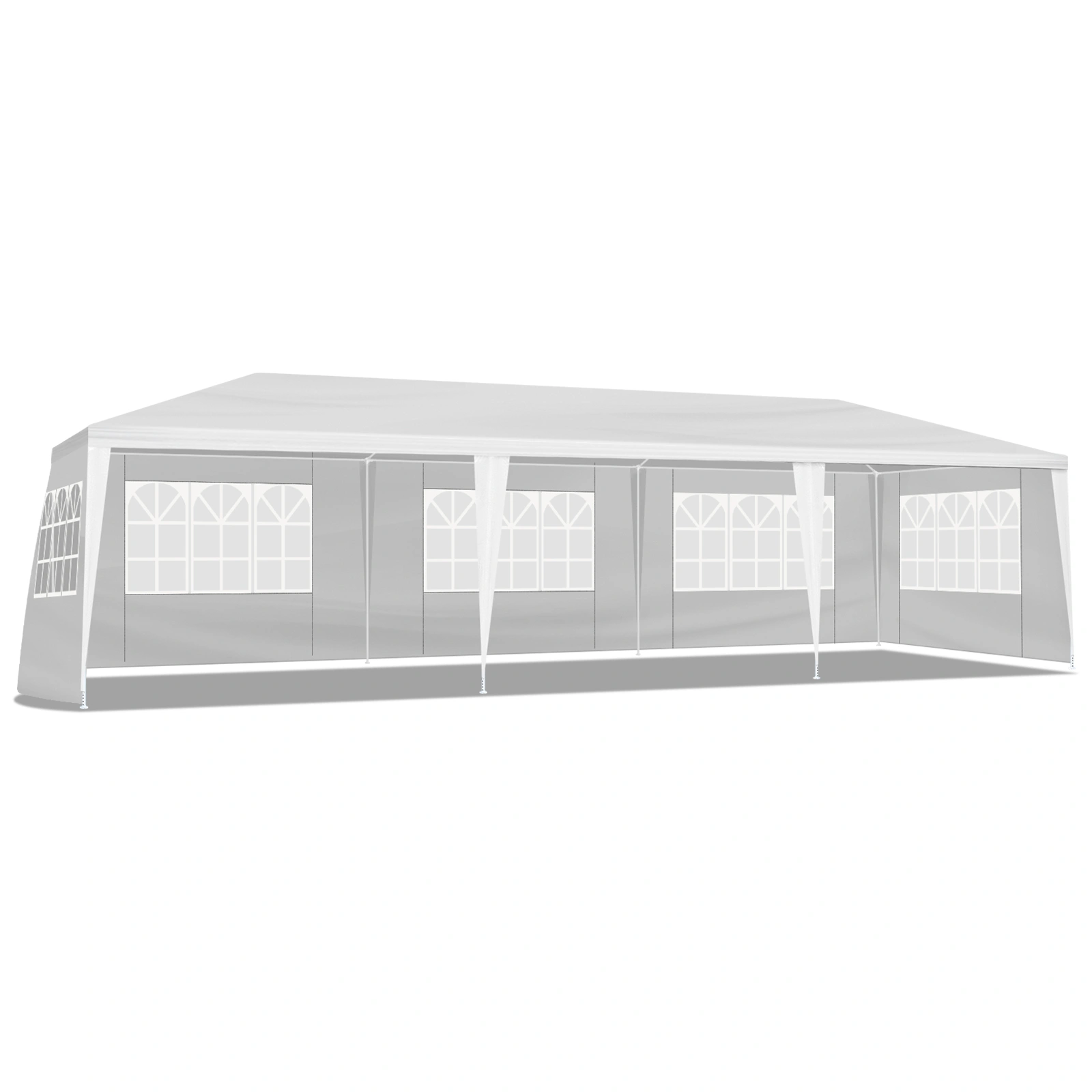3*9m 5-Sided Iron PE Cloth Spiral Pipe Pergola view 12