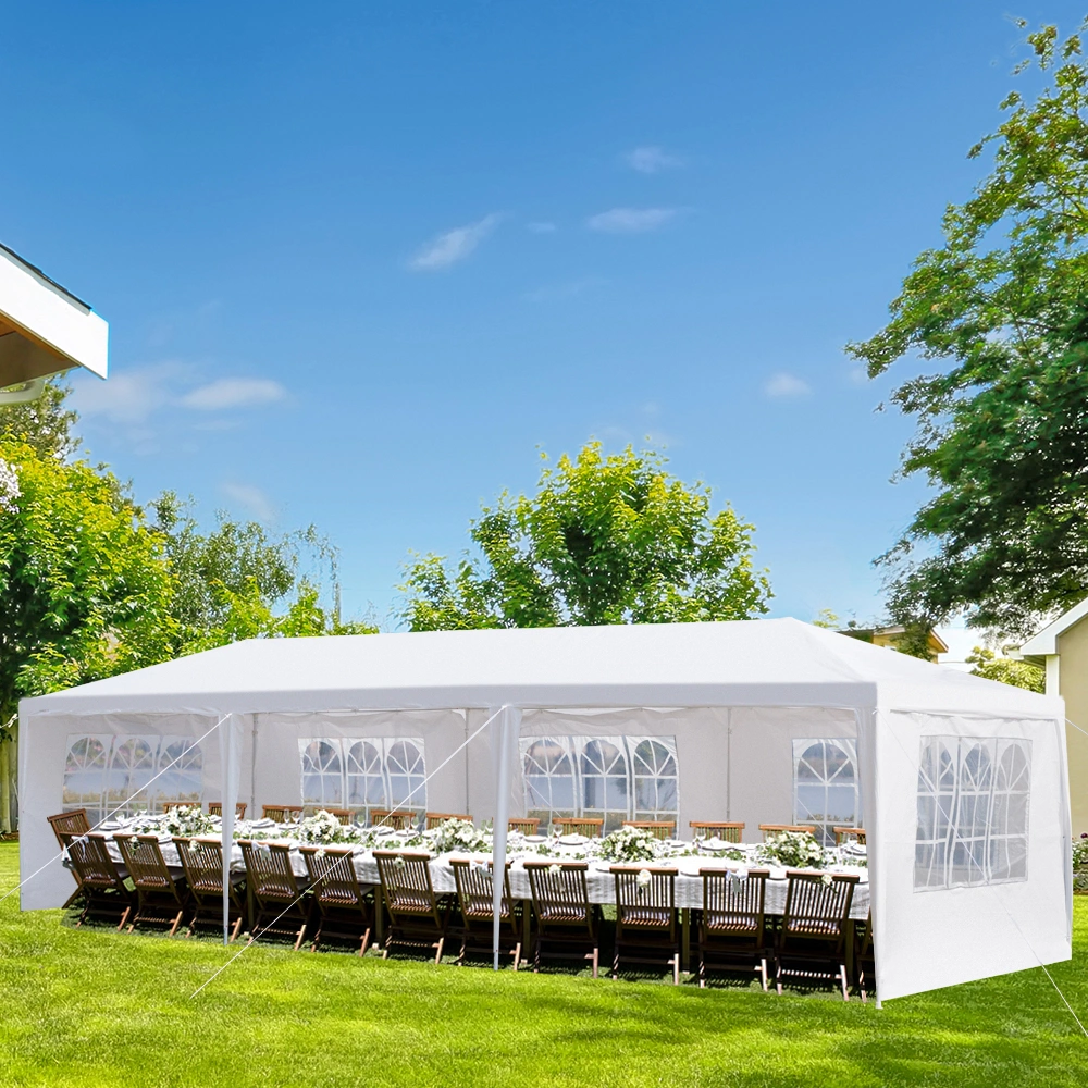 3*9m 5-Sided Iron PE Cloth Spiral Pipe Pergola view 30