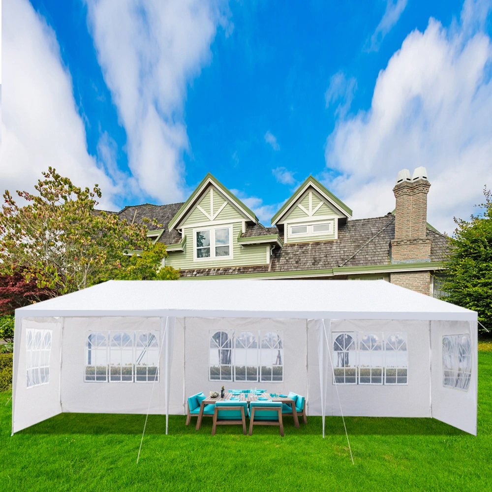 3*9m 5-Sided Iron PE Cloth Spiral Pipe Pergola view 36
