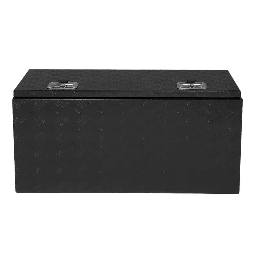 36 Inch Aluminum Under Body Toolbox 5 Bar Tread Surface Black - Heavy Duty Truck Side Storage Box view 9