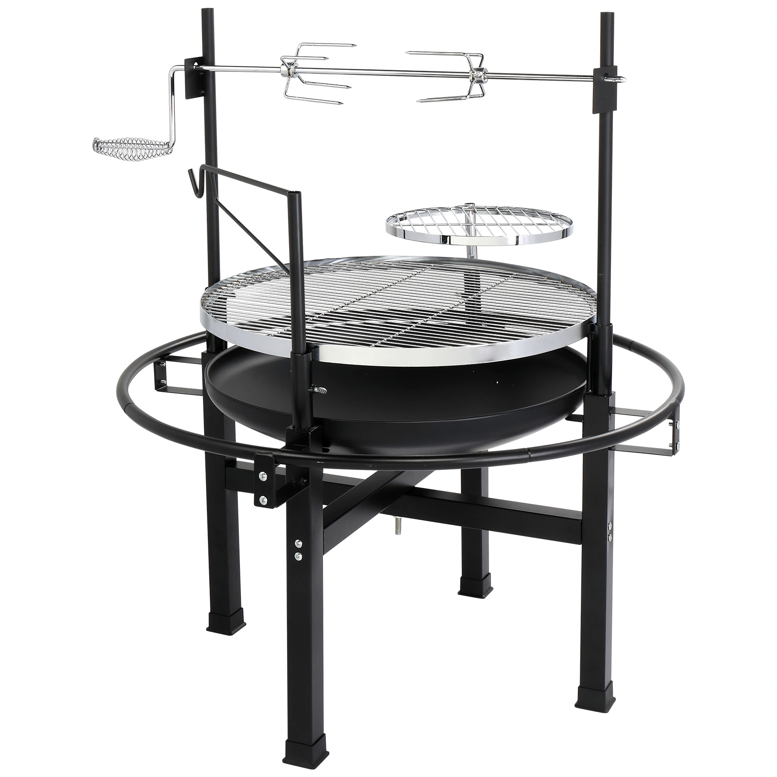 85*85*108cm Round Iron Spray Grill Black view 2