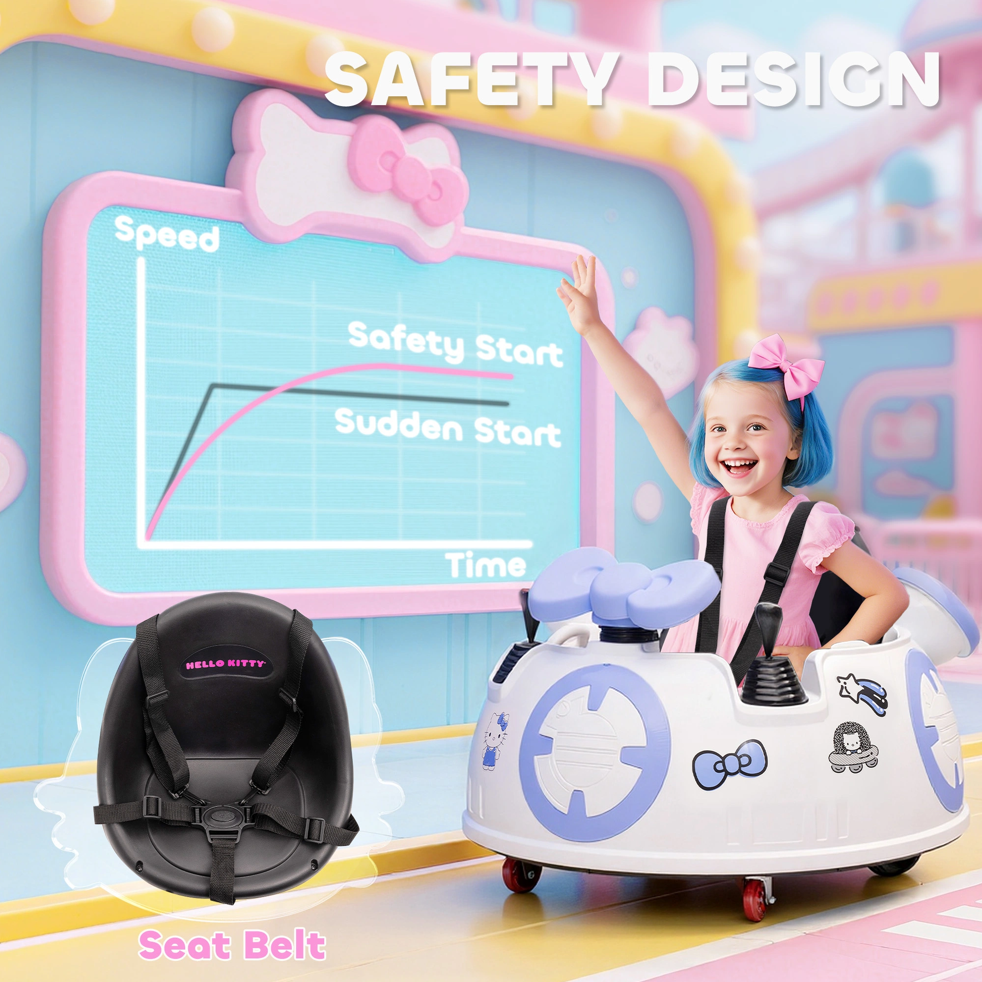Kids Electric Truck Car 12V Ride On Vehicle with Remote Control, 4WD Battery Powered Truck for Kids Ages 3-8 view 5