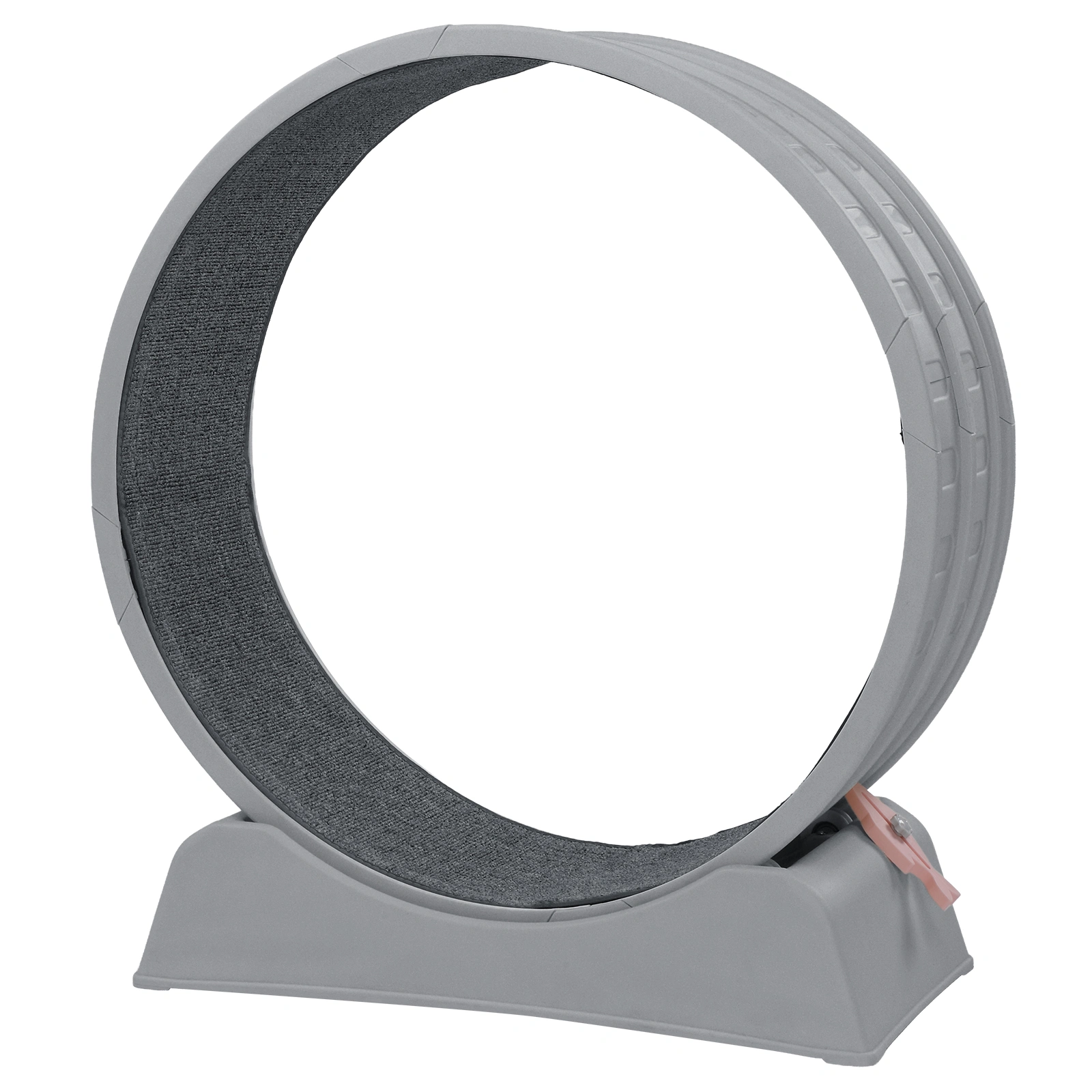 80*34*86CM, Gray PP track connector assembly, Round shape with gray carpet + 1 cat teaser stick, 15kg cat treadmill view 13
