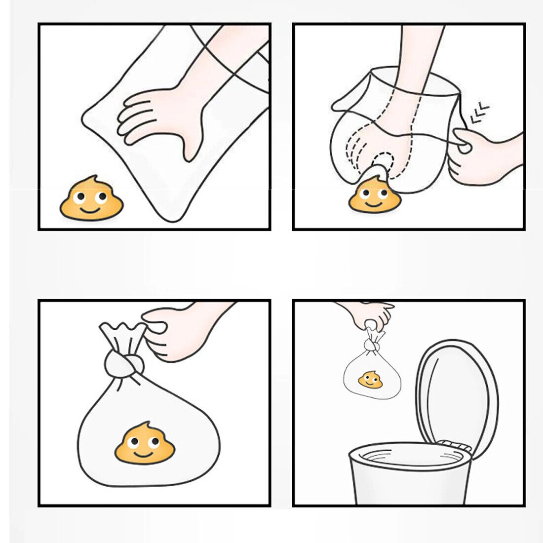 1100x Biodegradable Dog Poo Bags Waste Bags with Dispenser Eco-Friendly for Cats view 5