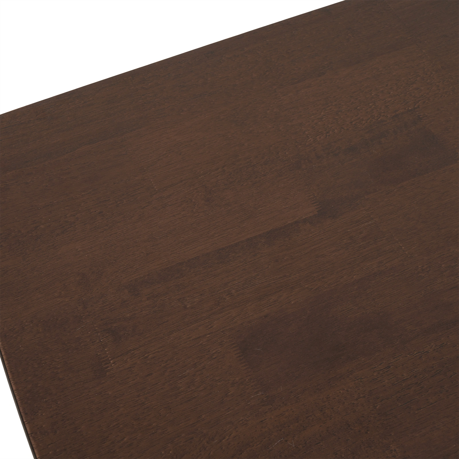 Rubber wood soft bag deep walnut dining table and chair set 1 table 4 chairs beige cushion rectangular view 17
