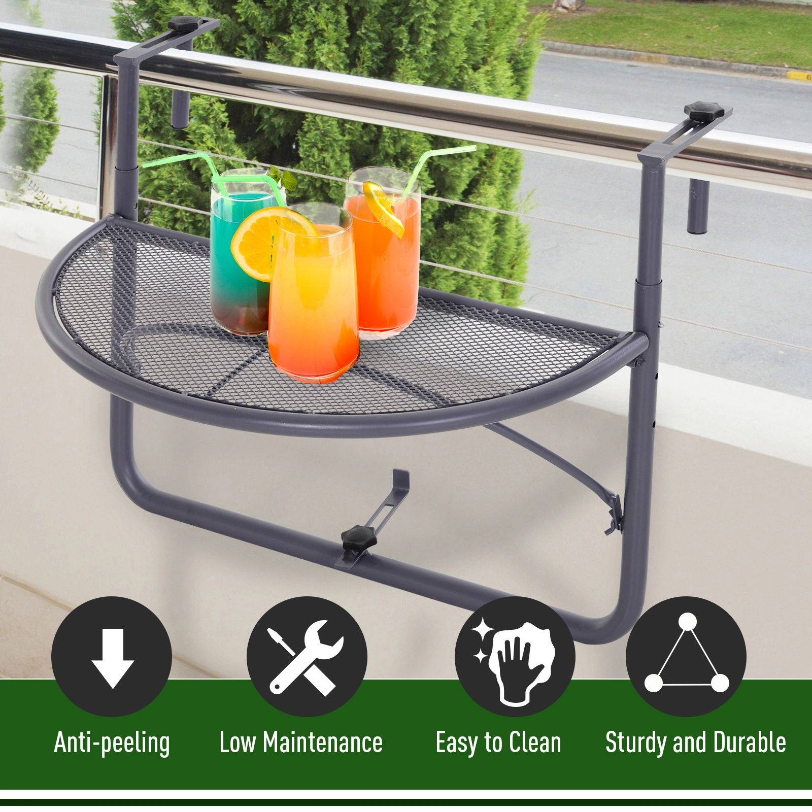 Portable Folding Camping Table - Lightweight Aluminum Outdoor Cooking Station for Hiking, Beach & Picnic