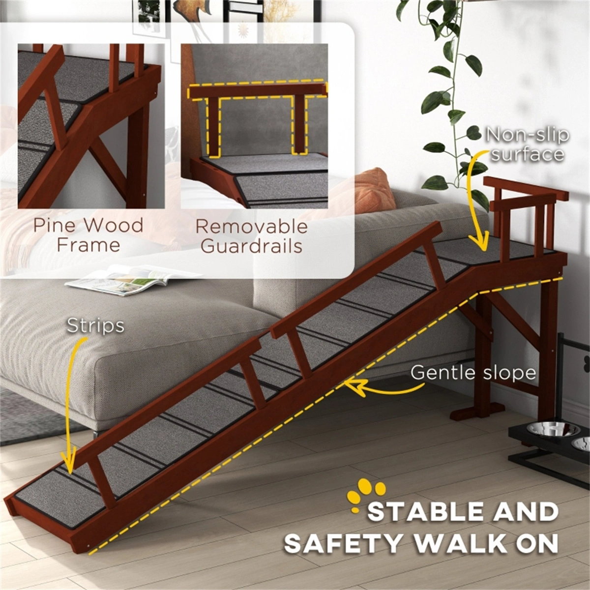 Pet Ramp for Dogs Indoor Outdoor view 5