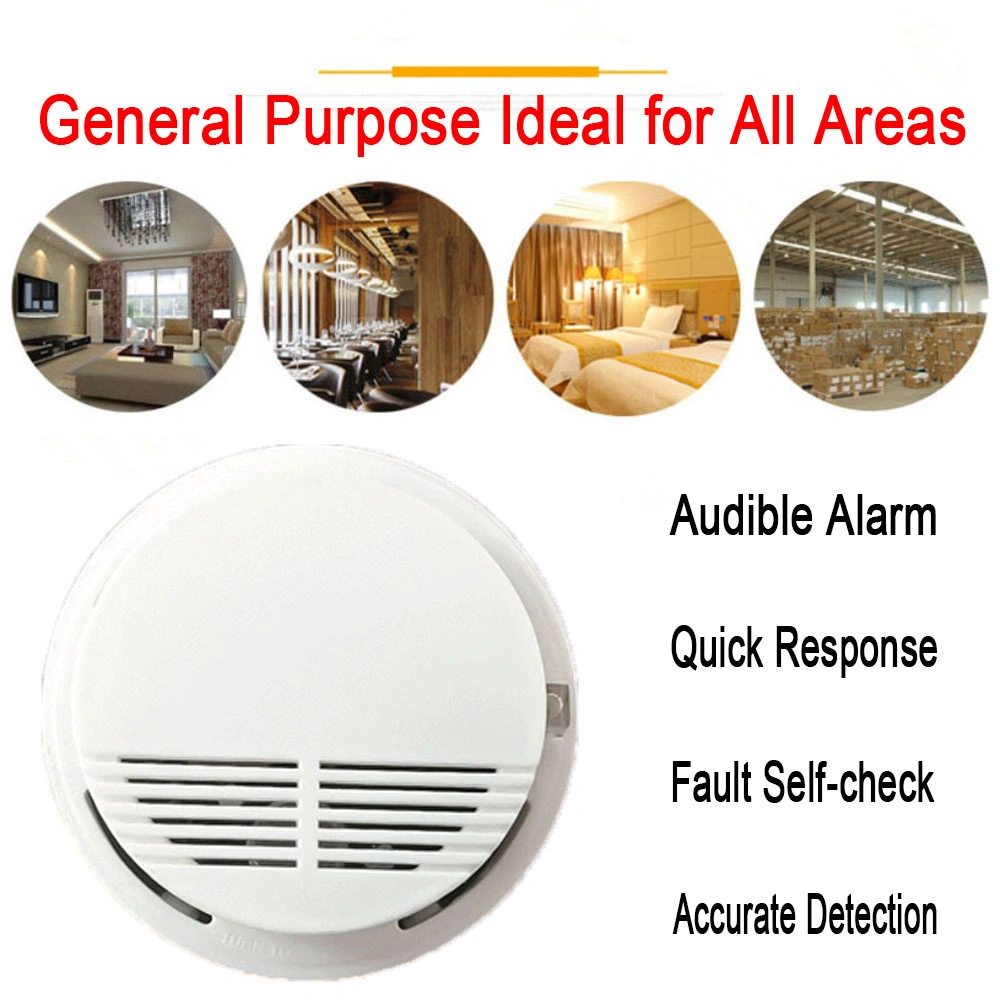 Smoke Alarm Detector Home Fire Safety Sensor Alert Battery Included view 7
