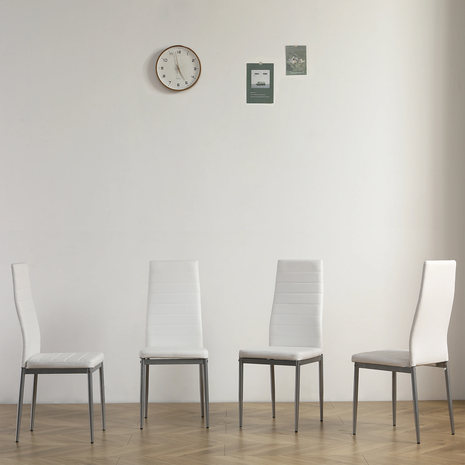 110CM Clear Color Dining Table Set (This product will be split into two packages) view 14