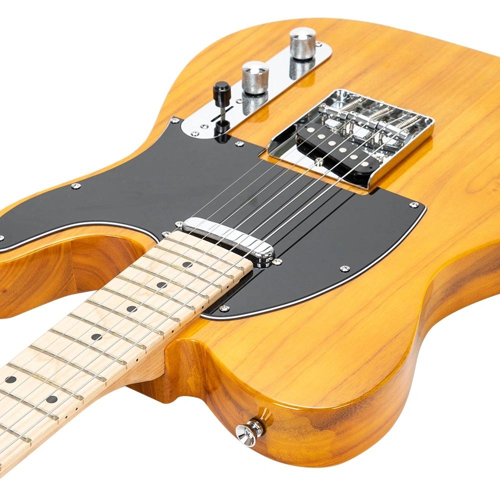 Maple Fingerboard GTL Electric Guitar SS Pickup Transparent Yellow view 12